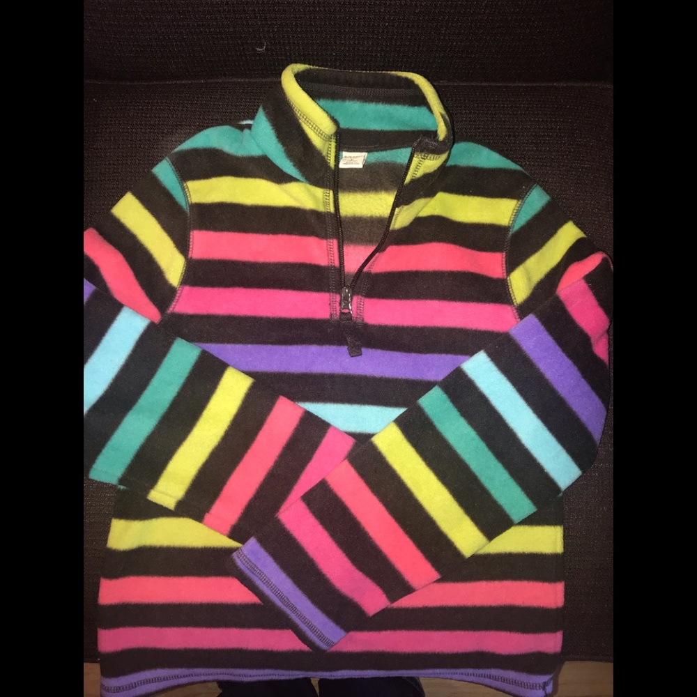 Girls half zip fleece long sleeve